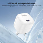 Yesido YC16U PD 35W Type-C Mini Ice Cube Fast Charger, US Plug