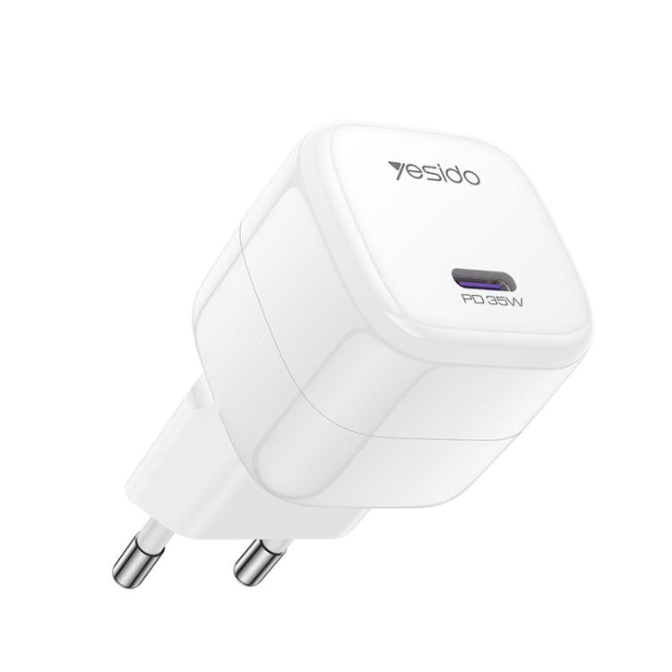 ที่ชาร์จเร็วขนาดเล็ก Yesido YC103 PD 35W Type-C Mini Ice Cube, ปลั๊ก EU