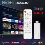 H96 Max H313 Android 14 Mini HD TV Stick with Remote Control, ARM Cortex-A53 Quad Core, 2GB+16GB, 2GB+8GB