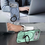 เคสโทรศัพท์แม่เหล็กขาตั้งหมุนโลหะรูปดาว สำหรับ iPhone 17 Pro Max, สำหรับ iPhone 17 Pro, สำหรับ iPhone 17, สำหรับ iPhone Air, สำหรับ iPhone 16 Pro Max, สำหรับ iPhone 16 Pro, สำหรับ iPhone 16