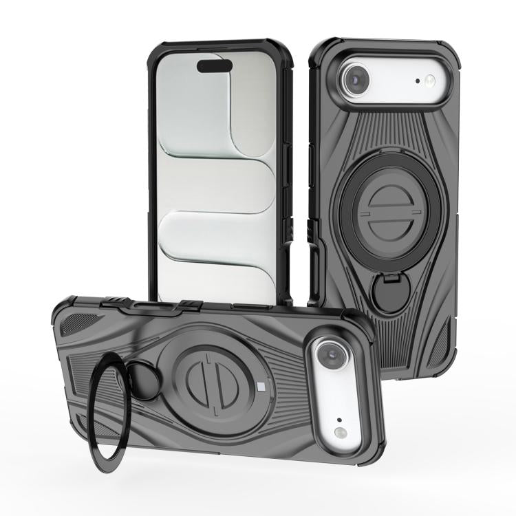 เคสโทรศัพท์แม่เหล็กขาตั้งหมุนโลหะรูปดาว สำหรับ iPhone 17 Pro Max, สำหรับ iPhone 17 Pro, สำหรับ iPhone 17, สำหรับ iPhone Air, สำหรับ iPhone 16 Pro Max, สำหรับ iPhone 16 Pro, สำหรับ iPhone 16