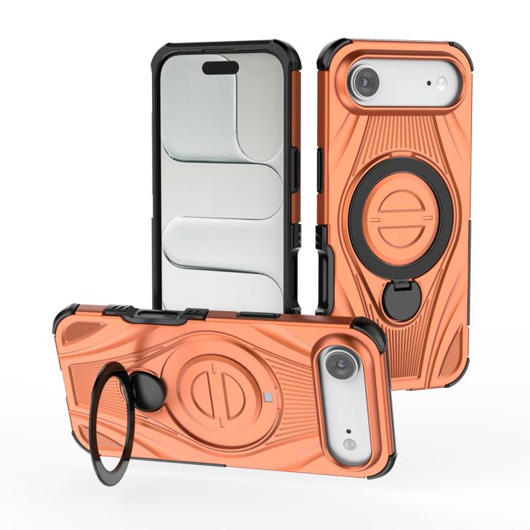 เคสโทรศัพท์แม่เหล็กขาตั้งหมุนโลหะรูปดาว สำหรับ iPhone 17 Pro Max, สำหรับ iPhone 17 Pro, สำหรับ iPhone 17, สำหรับ iPhone Air, สำหรับ iPhone 16 Pro Max, สำหรับ iPhone 16 Pro, สำหรับ iPhone 16