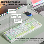 คีย์บอร์ดเกม AULA F3099 99 ปุ่ม ไฟ RGB แบบสามโหมด