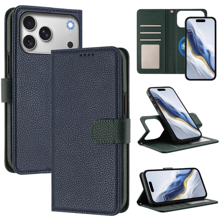 เคสโทรศัพท์หนังวีแกนลายลิ้นจี่แผ่นข้างแม่เหล็กถอดได้ สำหรับ iPhone 17 Pro Max, สำหรับ iPhone 17 Pro, สำหรับ iPhone 17, สำหรับ iPhone Air, สำหรับ iPhone 16 Pro Max, สำหรับ iPhone 16 Pro, สำหรับ iPhone 16 Plus, สำหรับ iPhone 16