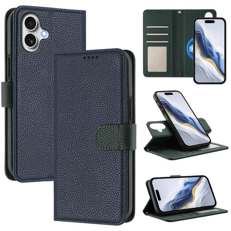 เคสโทรศัพท์หนังวีแกนลายลิ้นจี่แผ่นข้างแม่เหล็กถอดได้ สำหรับ iPhone 17 Pro Max, สำหรับ iPhone 17 Pro, สำหรับ iPhone 17, สำหรับ iPhone Air, สำหรับ iPhone 16 Pro Max, สำหรับ iPhone 16 Pro, สำหรับ iPhone 16 Plus, สำหรับ iPhone 16