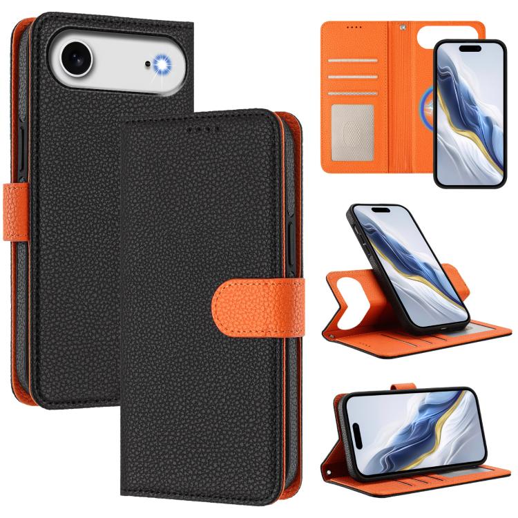 เคสโทรศัพท์หนังวีแกนลายลิ้นจี่แผ่นข้างแม่เหล็กถอดได้ สำหรับ iPhone 17 Pro Max, สำหรับ iPhone 17 Pro, สำหรับ iPhone 17, สำหรับ iPhone Air, สำหรับ iPhone 16 Pro Max, สำหรับ iPhone 16 Pro, สำหรับ iPhone 16 Plus, สำหรับ iPhone 16