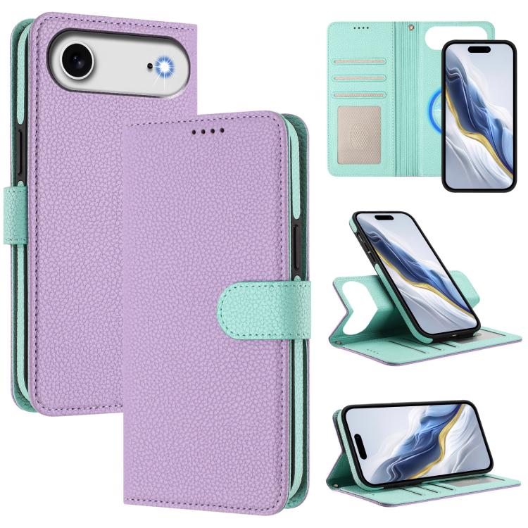 เคสโทรศัพท์หนังวีแกนลายลิ้นจี่แผ่นข้างแม่เหล็กถอดได้ สำหรับ iPhone 17 Pro Max, สำหรับ iPhone 17 Pro, สำหรับ iPhone 17, สำหรับ iPhone Air, สำหรับ iPhone 16 Pro Max, สำหรับ iPhone 16 Pro, สำหรับ iPhone 16 Plus, สำหรับ iPhone 16
