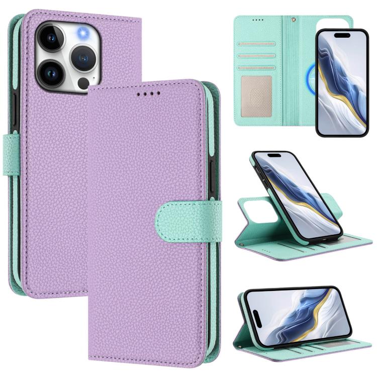 เคสโทรศัพท์หนังวีแกนลายลิ้นจี่แผ่นข้างแม่เหล็กถอดได้ สำหรับ iPhone 17 Pro Max, สำหรับ iPhone 17 Pro, สำหรับ iPhone 17, สำหรับ iPhone Air, สำหรับ iPhone 16 Pro Max, สำหรับ iPhone 16 Pro, สำหรับ iPhone 16 Plus, สำหรับ iPhone 16