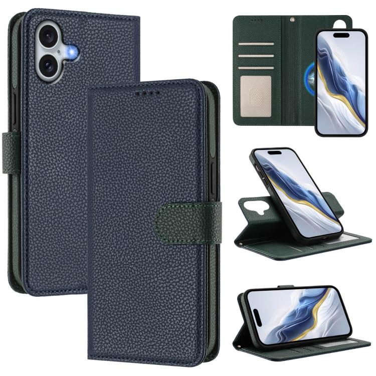 เคสโทรศัพท์หนังวีแกนลายลิ้นจี่แผ่นข้างแม่เหล็กถอดได้ สำหรับ iPhone 17 Pro Max, สำหรับ iPhone 17 Pro, สำหรับ iPhone 17, สำหรับ iPhone Air, สำหรับ iPhone 16 Pro Max, สำหรับ iPhone 16 Pro, สำหรับ iPhone 16 Plus, สำหรับ iPhone 16