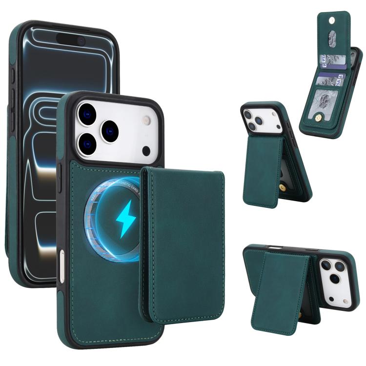 เคสโทรศัพท์กระเป๋าสตางค์แม่เหล็กถอดได้หนังเทียมย้อนยุค YM030 สำหรับ iPhone 17 Pro Max, สำหรับ iPhone 17 Pro