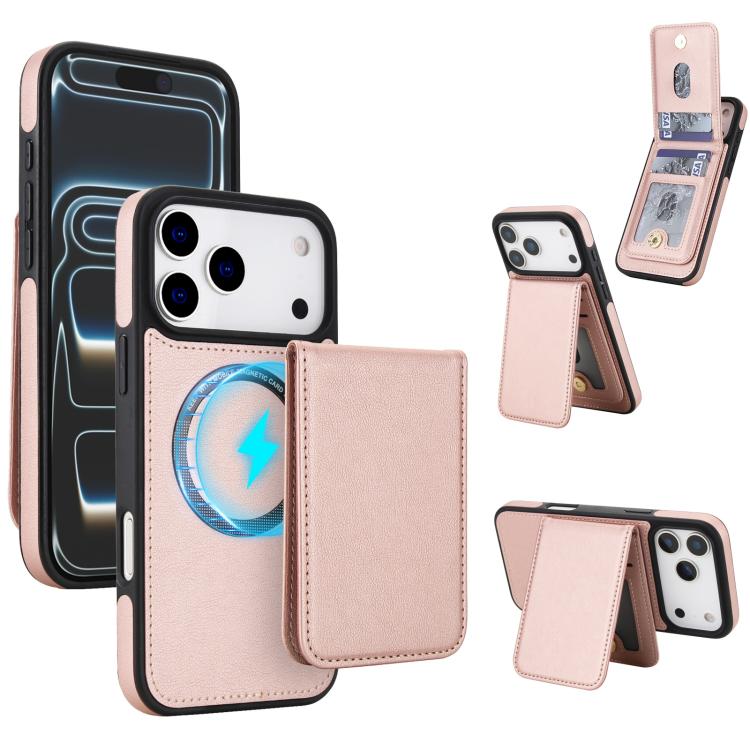 เคสโทรศัพท์กระเป๋าสตางค์แม่เหล็กถอดได้หนังเทียมย้อนยุค YM030 สำหรับ iPhone 17 Pro Max, สำหรับ iPhone 17 Pro