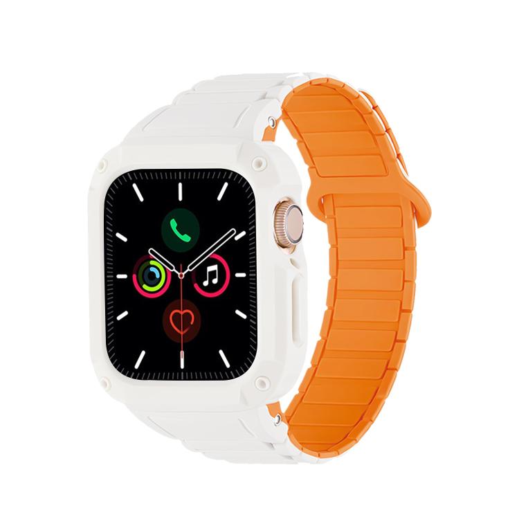 สายรัดนาฬิกาซิลิโคน TPU แบบแม่เหล็กพร้อมหัวเข็มขัดกลับด้าน สำหรับ Apple Watch 45mm / 44mm, สำหรับ Apple Watch 41mm / 40mm