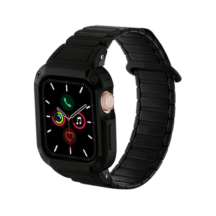 สายรัดนาฬิกาซิลิโคน TPU แบบแม่เหล็กพร้อมหัวเข็มขัดกลับด้าน สำหรับ Apple Watch 45mm / 44mm, สำหรับ Apple Watch 41mm / 40mm