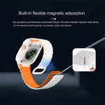 สายรัดนาฬิกาซิลิโคน TPU แบบแม่เหล็กพร้อมหัวเข็มขัดกลับด้าน สำหรับ Apple Watch 45mm / 44mm, สำหรับ Apple Watch 41mm / 40mm