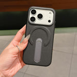 เคสโทรศัพท์แม่เหล็กหนังวีแกนและ PC แบบที่ยึดซ่อน สำหรับ iPhone 17 Pro Max, สำหรับ iPhone 17 Pro
