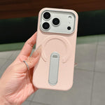เคสโทรศัพท์แม่เหล็กหนังวีแกนและ PC แบบที่ยึดซ่อน สำหรับ iPhone 17 Pro Max, สำหรับ iPhone 17 Pro