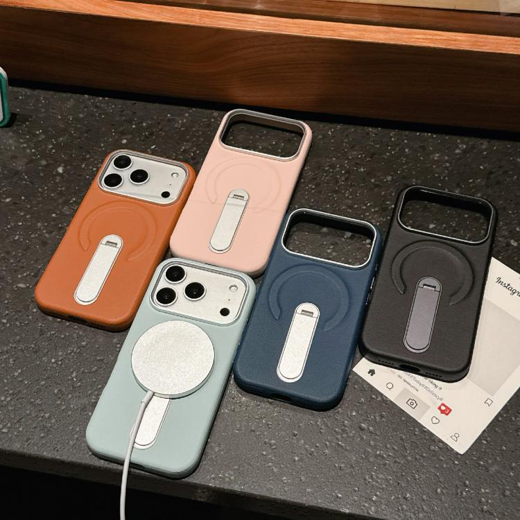 เคสโทรศัพท์แม่เหล็กหนังวีแกนและ PC แบบที่ยึดซ่อน สำหรับ iPhone 17 Pro Max, สำหรับ iPhone 17 Pro