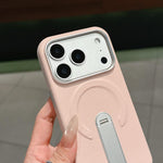 เคสโทรศัพท์แม่เหล็กหนังวีแกนและ PC แบบที่ยึดซ่อน สำหรับ iPhone 17 Pro Max, สำหรับ iPhone 17 Pro