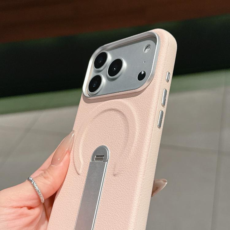 เคสโทรศัพท์แม่เหล็กหนังวีแกนและ PC แบบที่ยึดซ่อน สำหรับ iPhone 17 Pro Max, สำหรับ iPhone 17 Pro