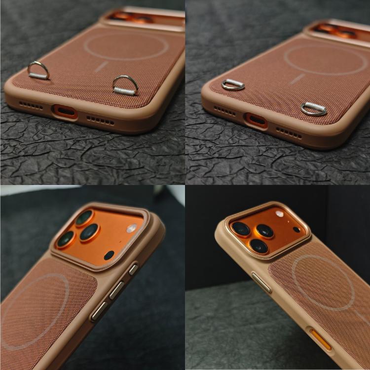 เคสโทรศัพท์แม่เหล็กผิวสัมผัสเหมือนผิวหนัง PC + ผ้าทันสมัย สำหรับ iPhone 17 Pro Max, สำหรับ iPhone 17 Pro