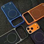 เคสโทรศัพท์แม่เหล็กผิวสัมผัสเหมือนผิวหนัง PC + ผ้าทันสมัย สำหรับ iPhone 17 Pro Max, สำหรับ iPhone 17 Pro