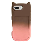 Gradient Cat Ear Design TPU Phone Case, For iPhone 7 Plus/8 Plus