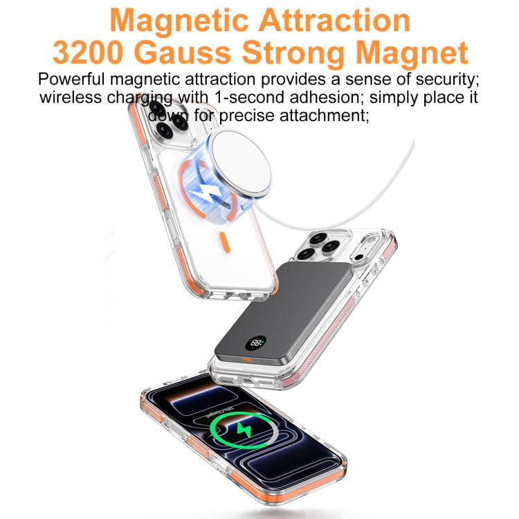 เคสโทรศัพท์ไฮบริด TPU PC เกราะน้ำแข็งแม่เหล็ก สำหรับ iPhone 17 Pro Max, สำหรับ iPhone 17 Pro, สำหรับ iPhone Air