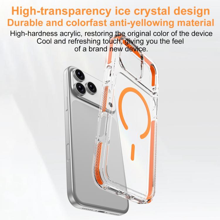 เคสโทรศัพท์ไฮบริด TPU PC เกราะน้ำแข็งแม่เหล็ก สำหรับ iPhone 17 Pro Max, สำหรับ iPhone 17 Pro, สำหรับ iPhone Air