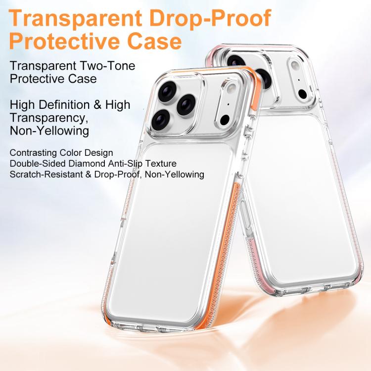 เคสโทรศัพท์ไฮบริด TPU PC เกราะน้ำแข็ง สำหรับ iPhone 17 Pro Max, สำหรับ iPhone 17 Pro, สำหรับ iPhone Air