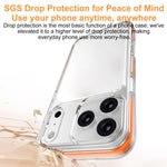 เคสโทรศัพท์ไฮบริด TPU PC เกราะน้ำแข็ง สำหรับ iPhone 17 Pro Max, สำหรับ iPhone 17 Pro, สำหรับ iPhone Air