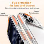 เคสโทรศัพท์ไฮบริด TPU PC เกราะน้ำแข็ง สำหรับ iPhone 17 Pro Max, สำหรับ iPhone 17 Pro, สำหรับ iPhone Air