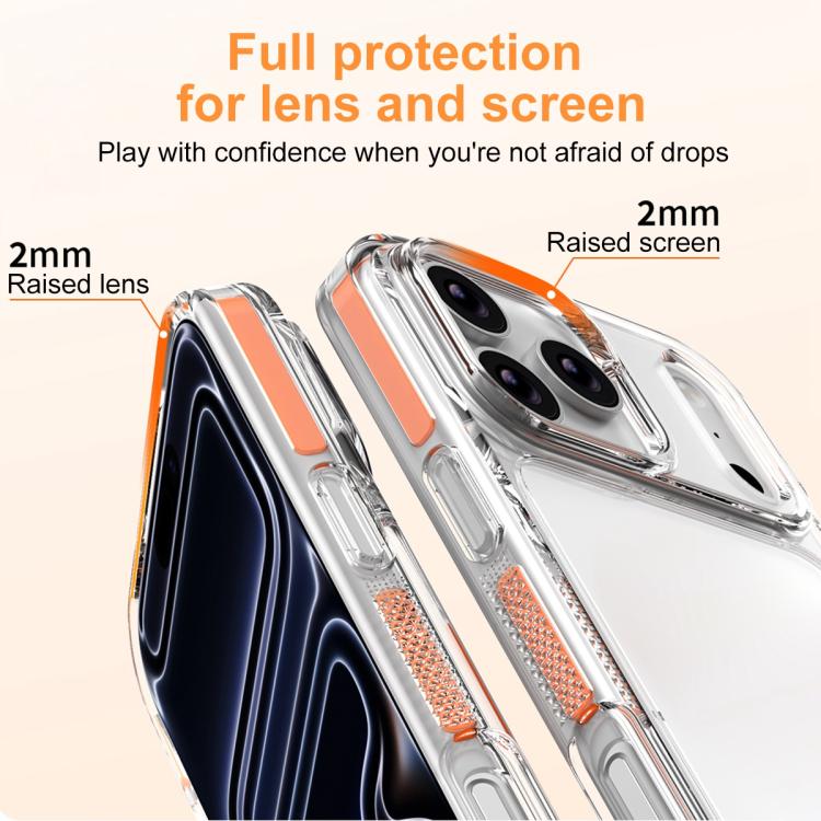 เคสโทรศัพท์ไฮบริด TPU PC เกราะน้ำแข็ง สำหรับ iPhone 17 Pro Max, สำหรับ iPhone 17 Pro, สำหรับ iPhone Air