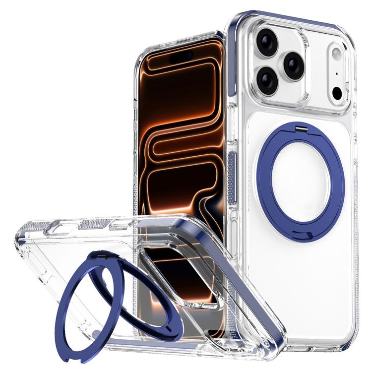 เคสโทรศัพท์ไฮบริด TPU PC พร้อมที่ยึดหมุนแม่เหล็กเกราะน้ำแข็ง สำหรับ iPhone 17 Pro Max, สำหรับ iPhone 17 Pro, สำหรับ iPhone Air