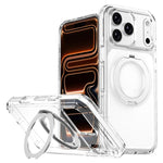 เคสโทรศัพท์ไฮบริด TPU PC พร้อมที่ยึดหมุนแม่เหล็กเกราะน้ำแข็ง สำหรับ iPhone 17 Pro Max, สำหรับ iPhone 17 Pro, สำหรับ iPhone Air