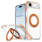 เคสโทรศัพท์ไฮบริด TPU PC พร้อมที่ยึดหมุนแม่เหล็กเกราะน้ำแข็ง สำหรับ iPhone 17 Pro Max, สำหรับ iPhone 17 Pro, สำหรับ iPhone Air