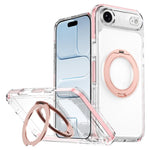 เคสโทรศัพท์ไฮบริด TPU PC พร้อมที่ยึดหมุนแม่เหล็กเกราะน้ำแข็ง สำหรับ iPhone 17 Pro Max, สำหรับ iPhone 17 Pro, สำหรับ iPhone Air