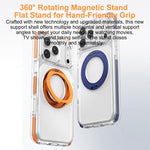 เคสโทรศัพท์ไฮบริด TPU PC พร้อมที่ยึดหมุนแม่เหล็กเกราะน้ำแข็ง สำหรับ iPhone 17 Pro Max, สำหรับ iPhone 17 Pro, สำหรับ iPhone Air