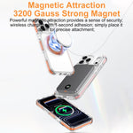เคสโทรศัพท์ไฮบริด TPU PC พร้อมที่ยึดหมุนแม่เหล็กเกราะน้ำแข็ง สำหรับ iPhone 17 Pro Max, สำหรับ iPhone 17 Pro, สำหรับ iPhone Air