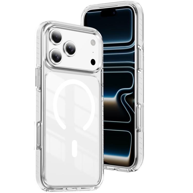 เคสโทรศัพท์ไฮบริด TPU อะคริลิกใสแม่เหล็กเกราะคริสตัล สำหรับ iPhone 17 Pro Max, สำหรับ iPhone 17 Pro, สำหรับ iPhone 17, สำหรับ iPhone Air, สำหรับ iPhone 16 Pro Max, สำหรับ iPhone 16 Pro