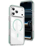 เคสโทรศัพท์ไฮบริด TPU อะคริลิกใสแม่เหล็กเกราะคริสตัล สำหรับ iPhone 17 Pro Max, สำหรับ iPhone 17 Pro, สำหรับ iPhone 17, สำหรับ iPhone Air, สำหรับ iPhone 16 Pro Max, สำหรับ iPhone 16 Pro
