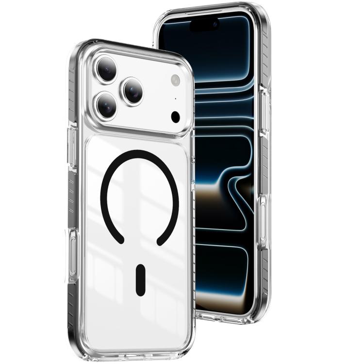 เคสโทรศัพท์ไฮบริด TPU อะคริลิกใสแม่เหล็กเกราะคริสตัล สำหรับ iPhone 17 Pro Max, สำหรับ iPhone 17 Pro, สำหรับ iPhone 17, สำหรับ iPhone Air, สำหรับ iPhone 16 Pro Max, สำหรับ iPhone 16 Pro