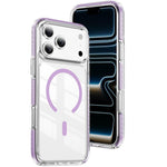 เคสโทรศัพท์ไฮบริด TPU อะคริลิกใสแม่เหล็กเกราะคริสตัล สำหรับ iPhone 17 Pro Max, สำหรับ iPhone 17 Pro, สำหรับ iPhone 17, สำหรับ iPhone Air, สำหรับ iPhone 16 Pro Max, สำหรับ iPhone 16 Pro