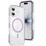 เคสโทรศัพท์ไฮบริด TPU อะคริลิกใสแม่เหล็กเกราะคริสตัล สำหรับ iPhone 17 Pro Max, สำหรับ iPhone 17 Pro, สำหรับ iPhone 17, สำหรับ iPhone Air, สำหรับ iPhone 16 Pro Max, สำหรับ iPhone 16 Pro