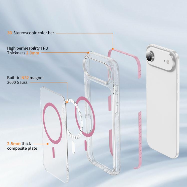 เคสโทรศัพท์ไฮบริด TPU อะคริลิกใสแม่เหล็กเกราะคริสตัล สำหรับ iPhone 16 Plus, สำหรับ iPhone 16, สำหรับ iPhone 15 Pro Max, สำหรับ iPhone 15 Pro, สำหรับ iPhone 15 Plus, สำหรับ iPhone 15