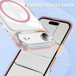 เคสโทรศัพท์ไฮบริด TPU อะคริลิกใสแม่เหล็กเกราะคริสตัล สำหรับ iPhone 16 Plus, สำหรับ iPhone 16, สำหรับ iPhone 15 Pro Max, สำหรับ iPhone 15 Pro, สำหรับ iPhone 15 Plus, สำหรับ iPhone 15