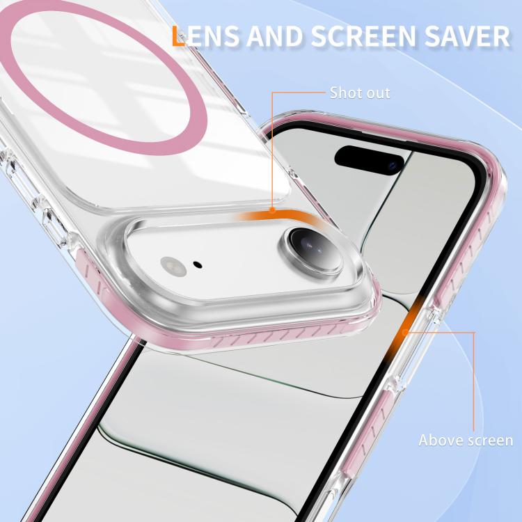 เคสโทรศัพท์ไฮบริด TPU อะคริลิกใสแม่เหล็กเกราะคริสตัล สำหรับ iPhone 16 Plus, สำหรับ iPhone 16, สำหรับ iPhone 15 Pro Max, สำหรับ iPhone 15 Pro, สำหรับ iPhone 15 Plus, สำหรับ iPhone 15
