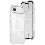 เคสโทรศัพท์ไฮบริด TPU อะคริลิกใสแม่เหล็กเกราะคริสตัล สำหรับ iPhone 17 Pro Max, สำหรับ iPhone 17 Pro, สำหรับ iPhone 17, สำหรับ iPhone Air, สำหรับ iPhone 16 Pro Max, สำหรับ iPhone 16 Pro