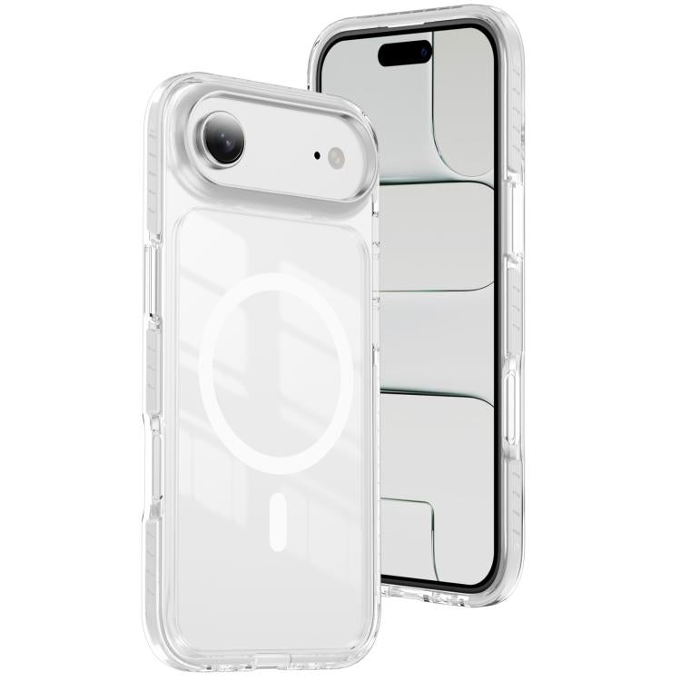 เคสโทรศัพท์ไฮบริด TPU อะคริลิกใสแม่เหล็กเกราะคริสตัล สำหรับ iPhone 16 Plus, สำหรับ iPhone 16, สำหรับ iPhone 15 Pro Max, สำหรับ iPhone 15 Pro, สำหรับ iPhone 15 Plus, สำหรับ iPhone 15