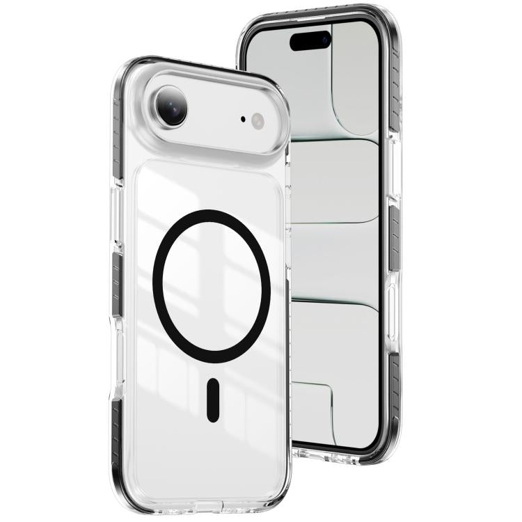 เคสโทรศัพท์ไฮบริด TPU อะคริลิกใสแม่เหล็กเกราะคริสตัล สำหรับ iPhone 16 Plus, สำหรับ iPhone 16, สำหรับ iPhone 15 Pro Max, สำหรับ iPhone 15 Pro, สำหรับ iPhone 15 Plus, สำหรับ iPhone 15