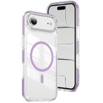 เคสโทรศัพท์ไฮบริด TPU อะคริลิกใสแม่เหล็กเกราะคริสตัล สำหรับ iPhone 16 Plus, สำหรับ iPhone 16, สำหรับ iPhone 15 Pro Max, สำหรับ iPhone 15 Pro, สำหรับ iPhone 15 Plus, สำหรับ iPhone 15